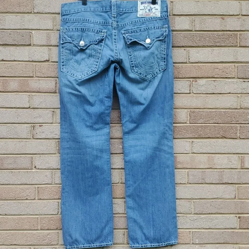 True Religion Jeans Straight with Flap Pockets Size 36